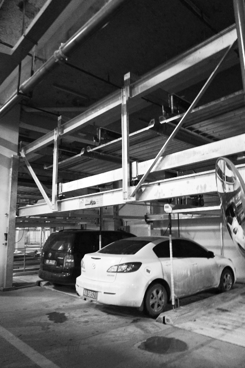 蘇荷立體式公共停車場去年12月開始使用，有384個車位。